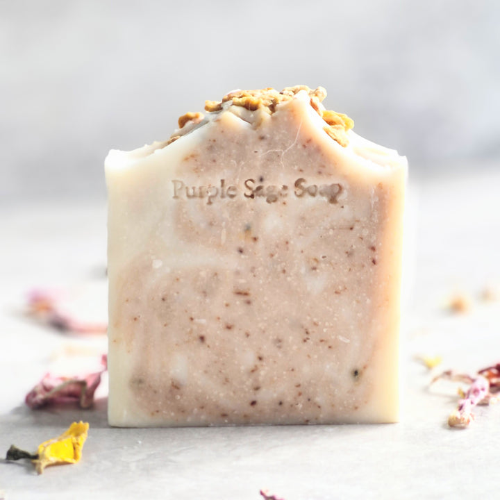 Fruit Soap Bar Collection made with real fruit and home grown botanicals by Purple Sage Soap Company. Made in Scotland