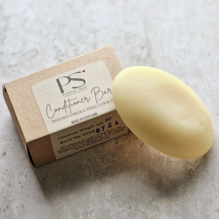 Hair conditioner bar with Kraft box packaging