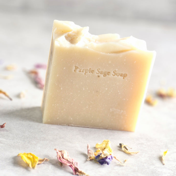 Fruit Soap Bar Collection made with real fruit and home grown botanicals by Purple Sage Soap Company. Made in Scotland