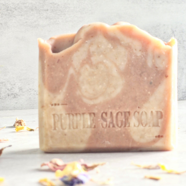 Fruit Soap Bar Collection made with real fruit and home grown botanicals by Purple Sage Soap Company. Made in Scotland